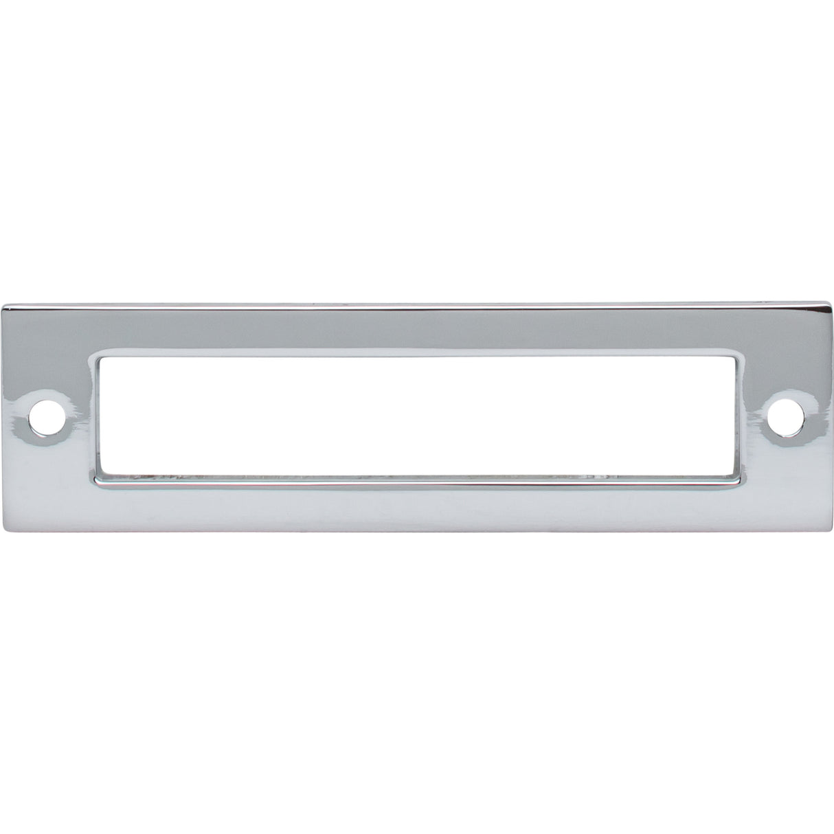 Top Knobs TK924PC Hollin 3 3/4" Center to Center Pull Backplate Polished Chrome