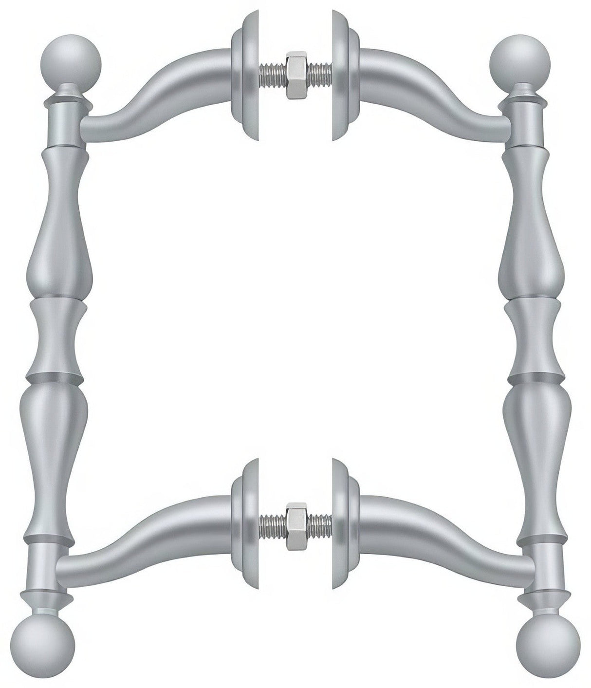 Deltana OHP620U26D door pull in satin stainless, additional view