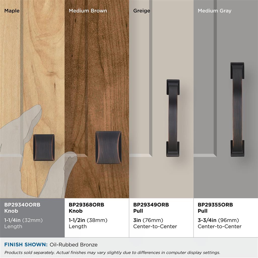 Amerock 5PK29340ORB Candler Oil-Rubbed Bronze Knob product details