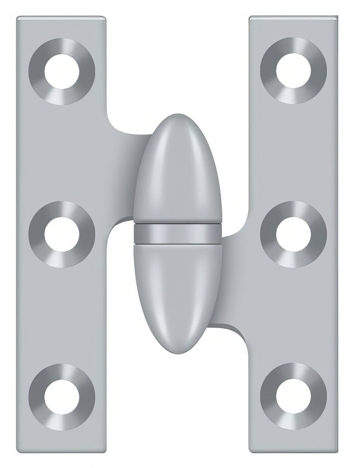 Deltana OK2015U26D-R brushed chrome olive knuckle hinge