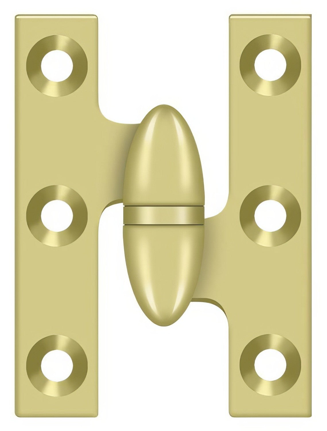 Deltana OK2015U3-R polished brass olive knuckle hinge