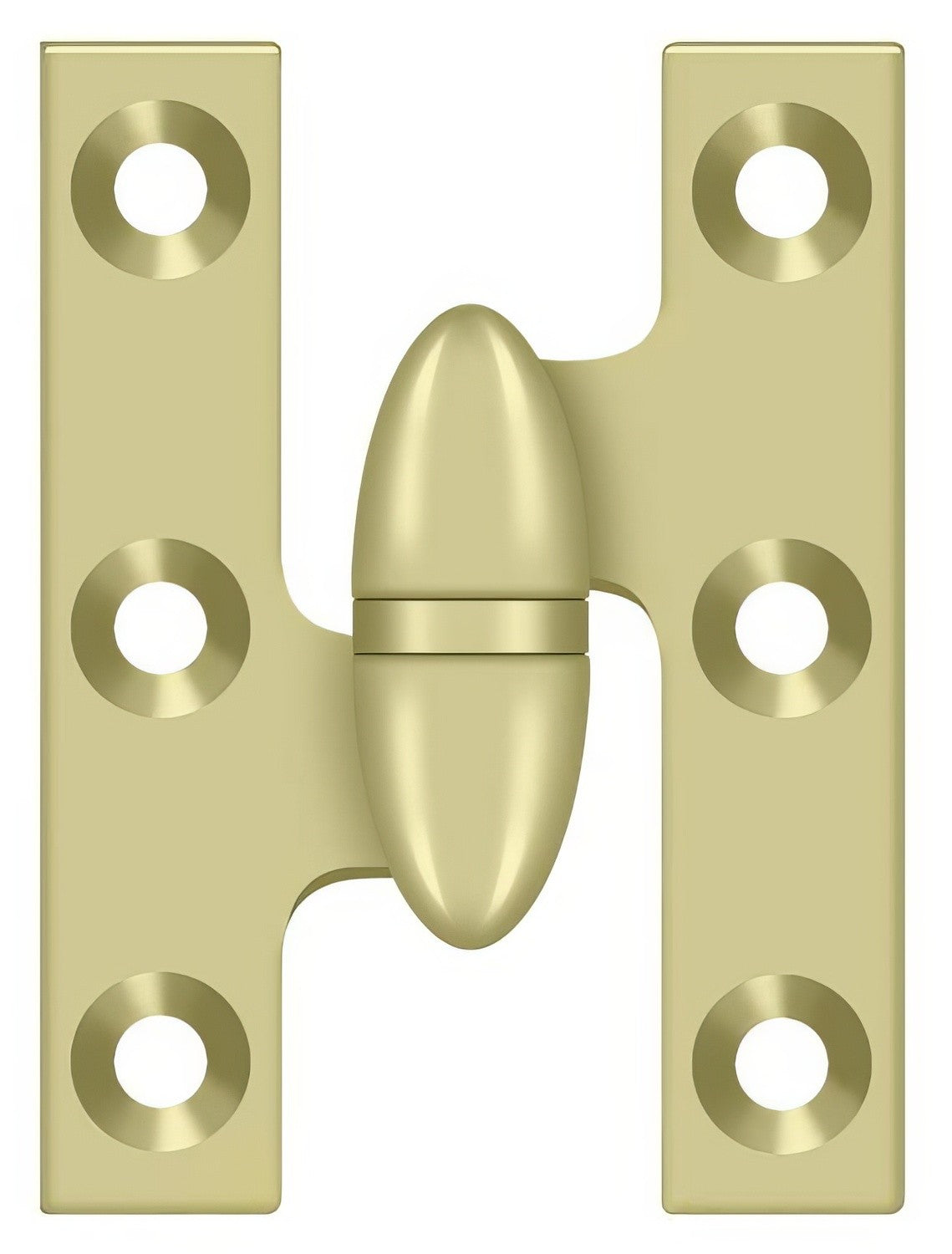 Deltana OK2015U3UNL-L unlaquered olive knuckle hinge