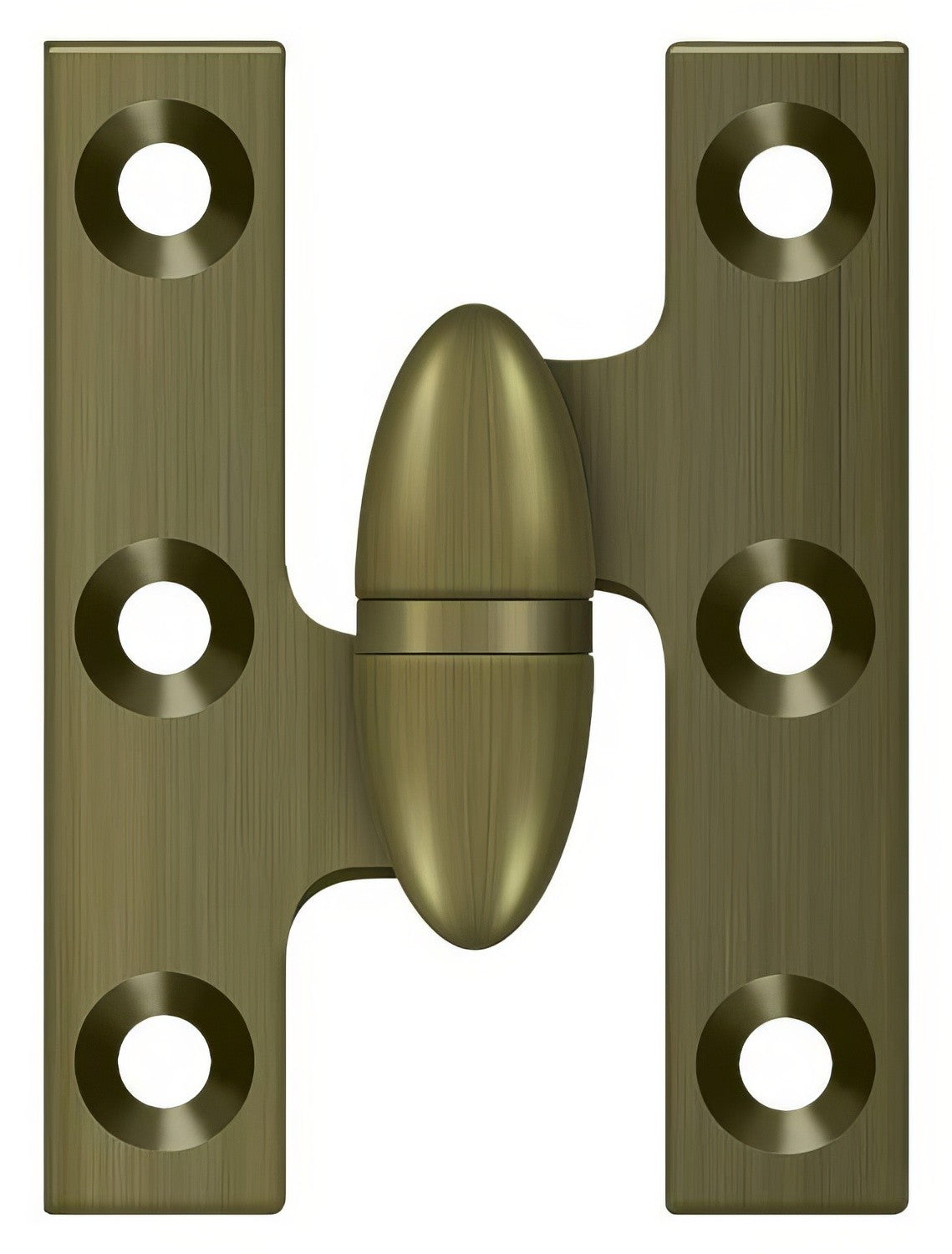 Deltana OK2015U5-L antique brass olive knuckle hinge