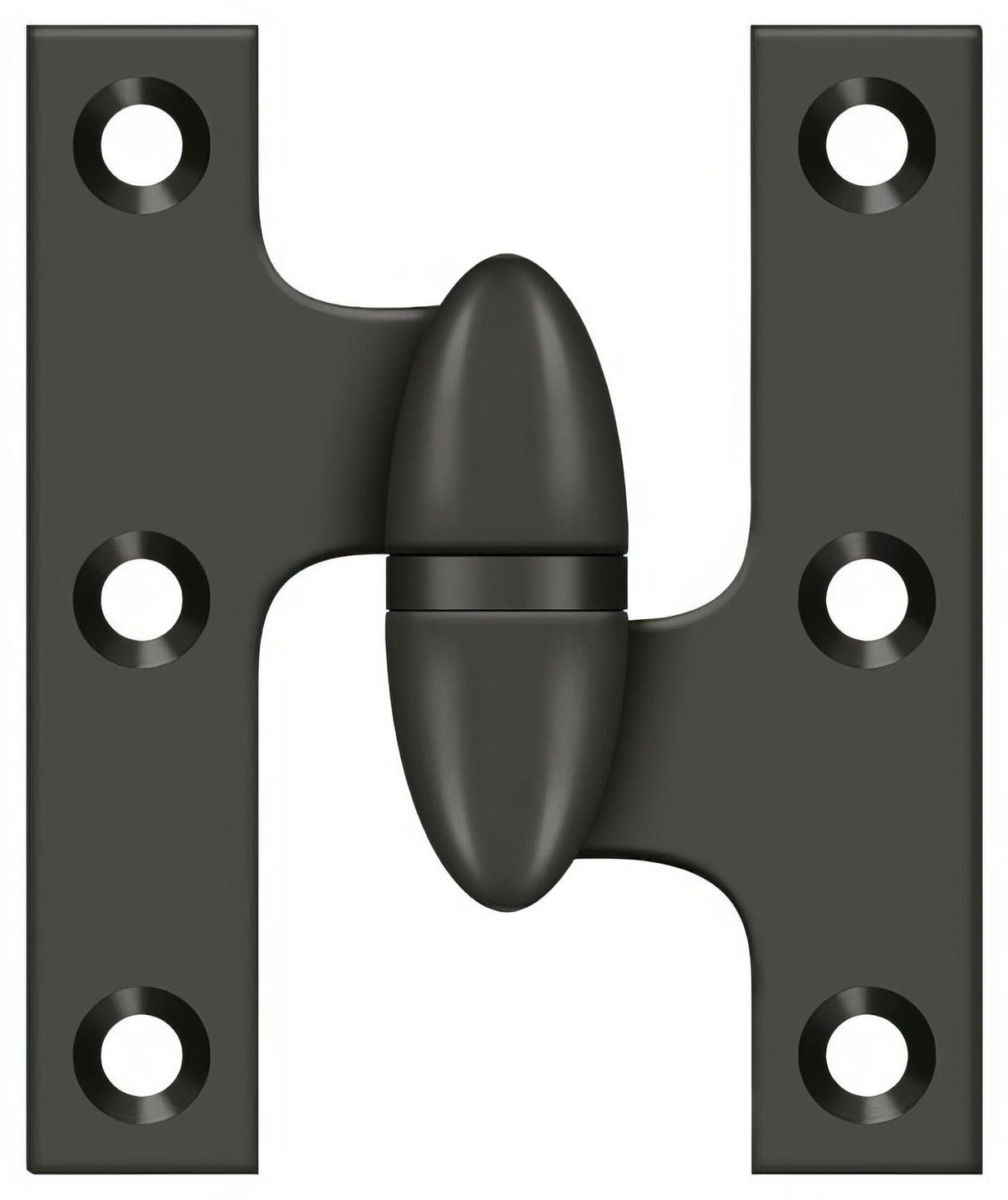 Deltana OK2520U10B-R olive knuckle hinge, additional view
