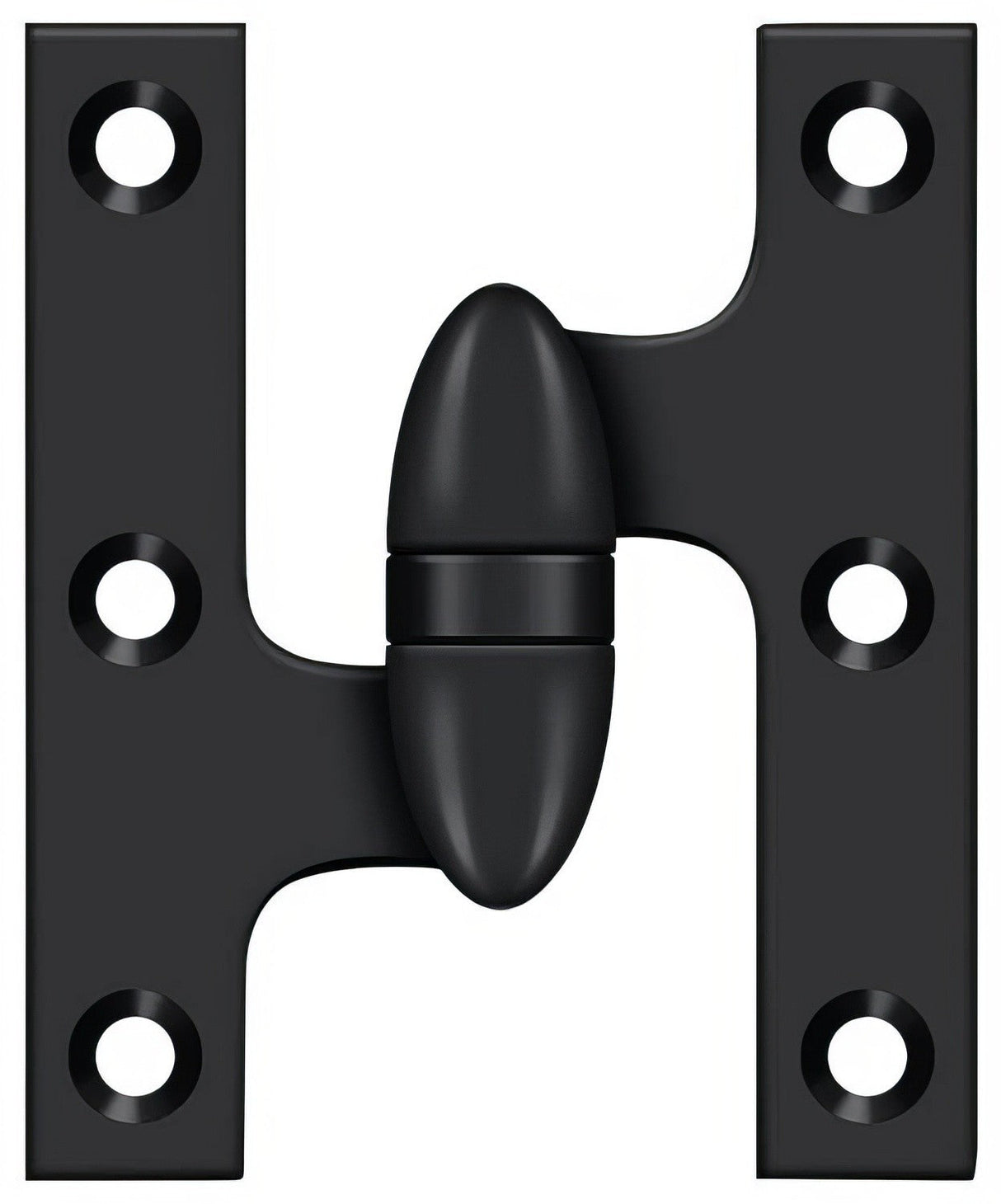 Deltana OK3025B19-L paint black olive knuckle hinge