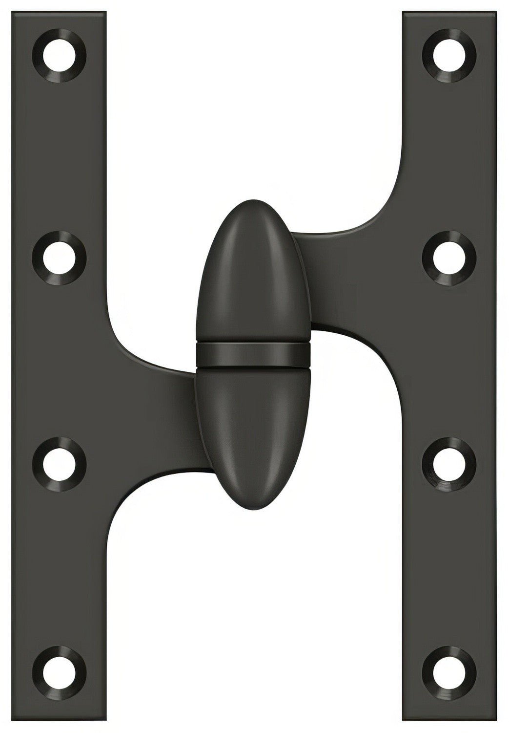 Deltana OK6040B10B-L oil rubbed bronze olive knuckle hinge