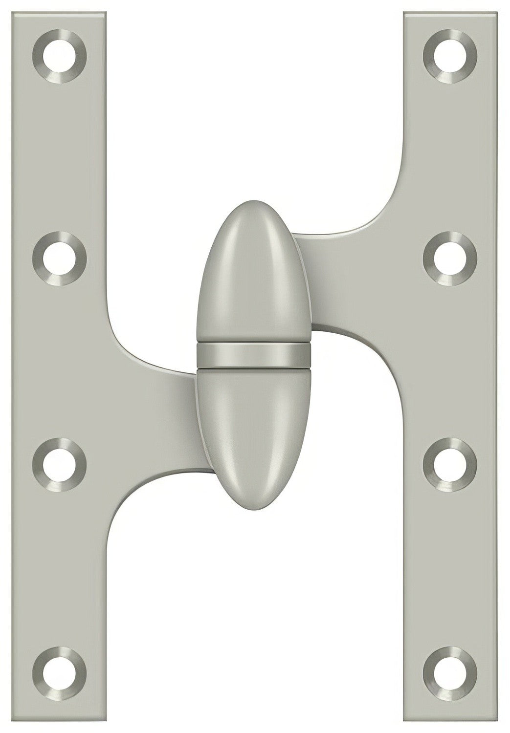 Deltana OK6040B15-L satin nickel olive knuckle hinge