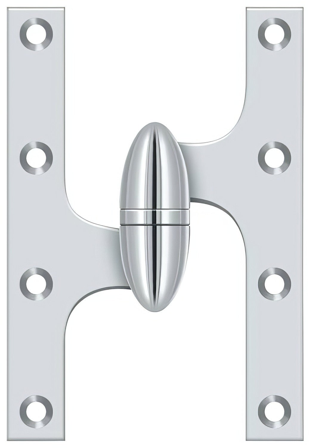 Deltana OK6040B26-L chrome olive knuckle hinge