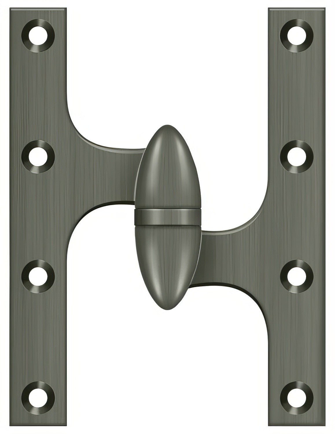 Deltana OK6050B15A-R antique nickel olive knuckle hinge