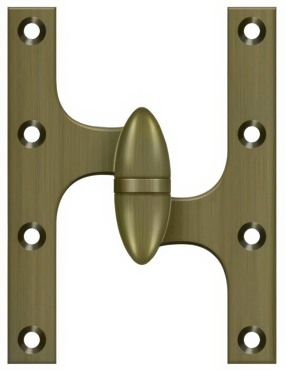 Deltana OK6050B5-R antique brass olive knuckle hinge