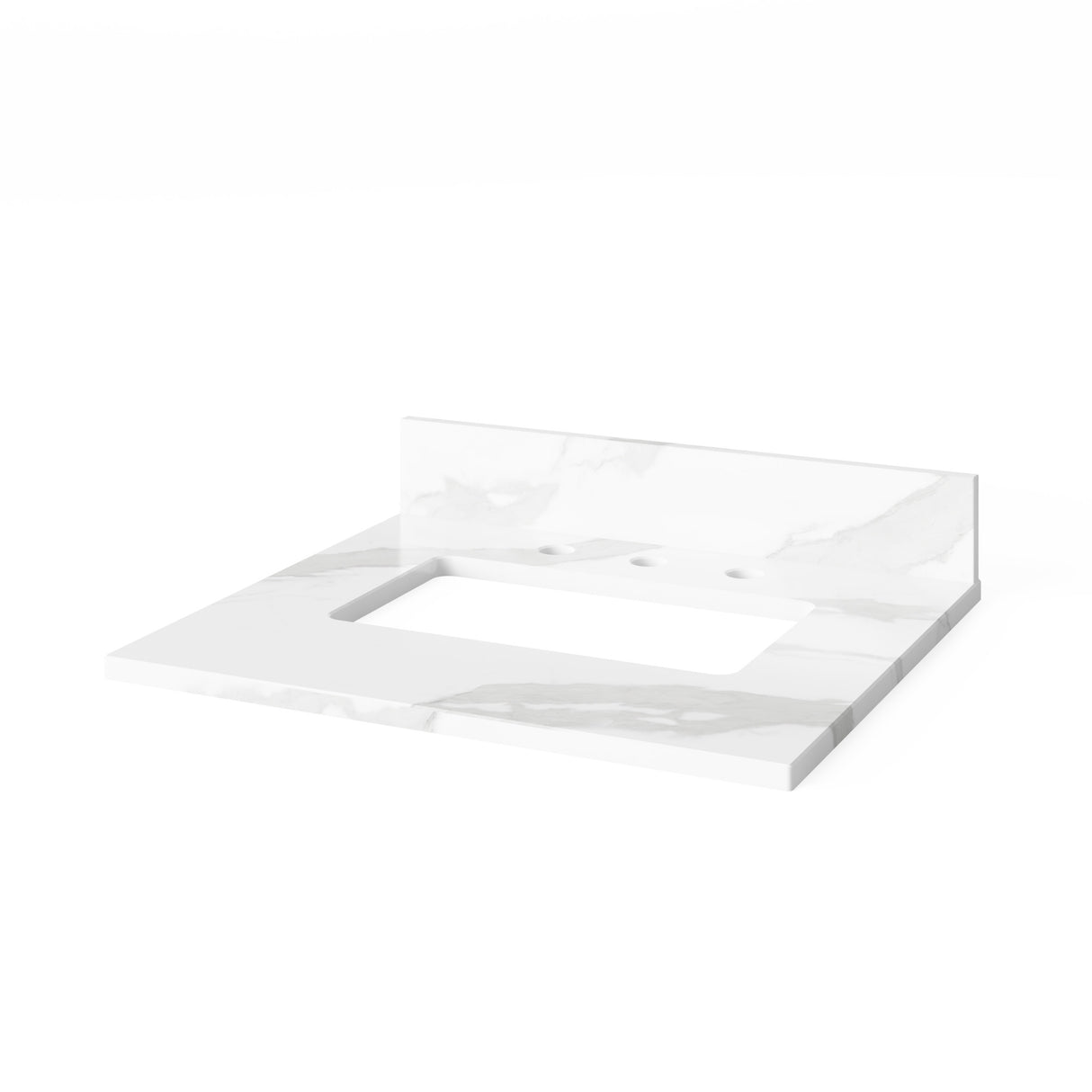 Jeffrey Alexander Cade 24" Grey Single Sink Bathroom Vanity with Calacatta Vienna Quartz Top - 8 in. Widespread Faucet Top product image 5