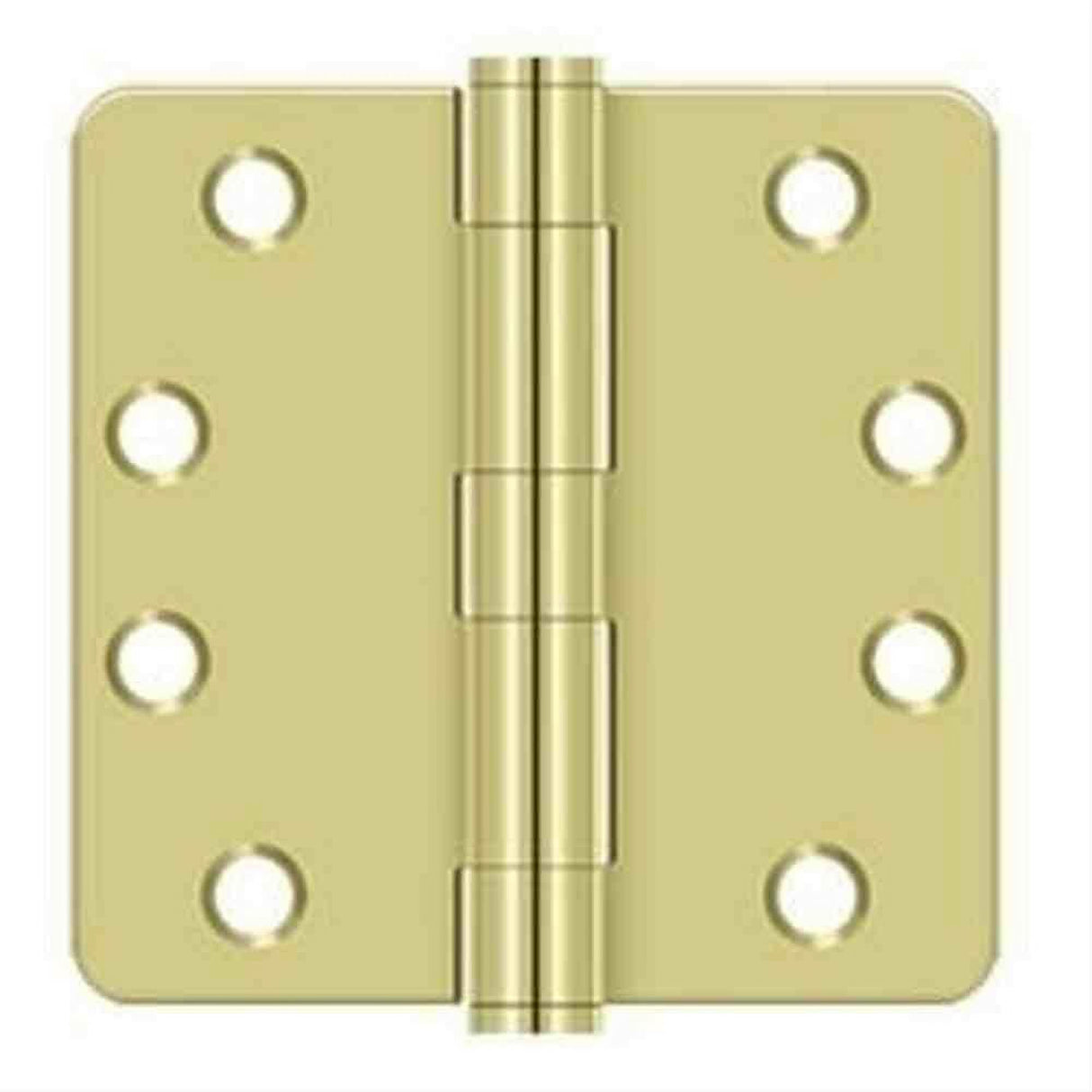 Orca Hardware COM4014-4 4" x 4" x 1/4" Plain Bearing Hinge Satin Brass