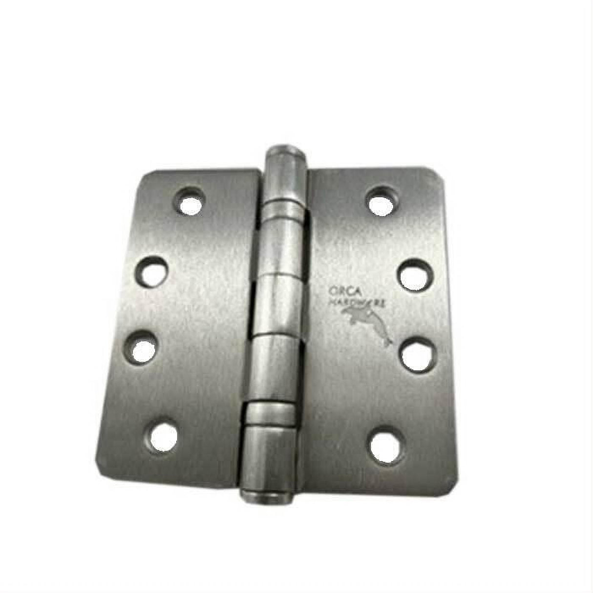 Orca Hardware COM4014BB-26 4" x 4" x 1/4" Ball Bearing Hinge Bright Polished Chrome