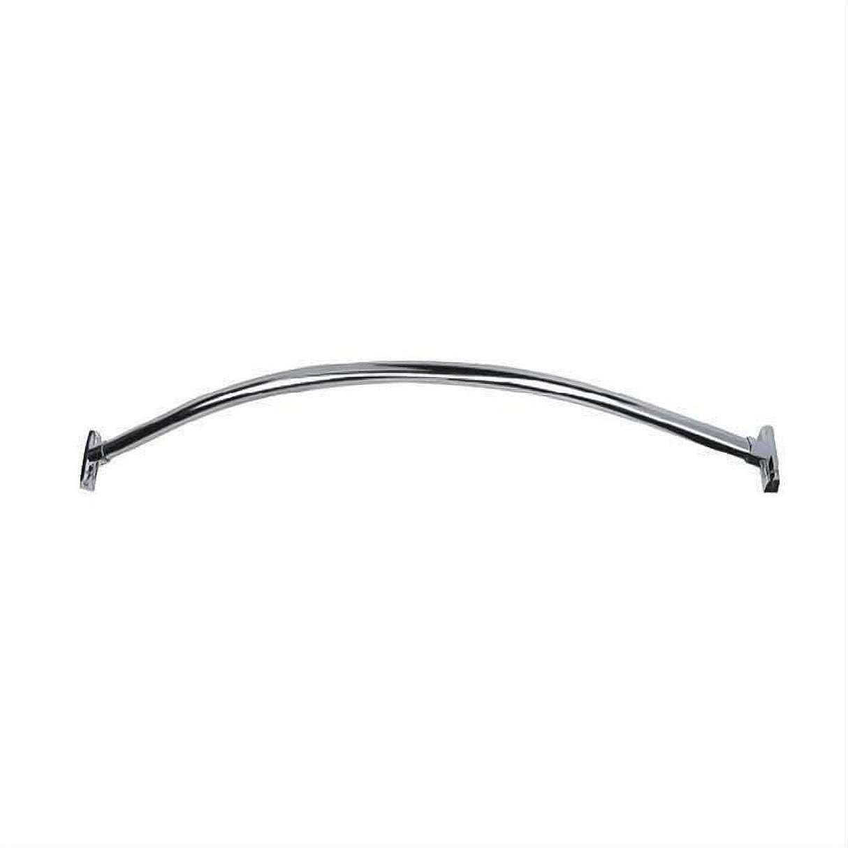 Orca Hardware CSCR50-CH 5 Foot Curved Shower Curtain Rod With Holders Bright Polished Chrome