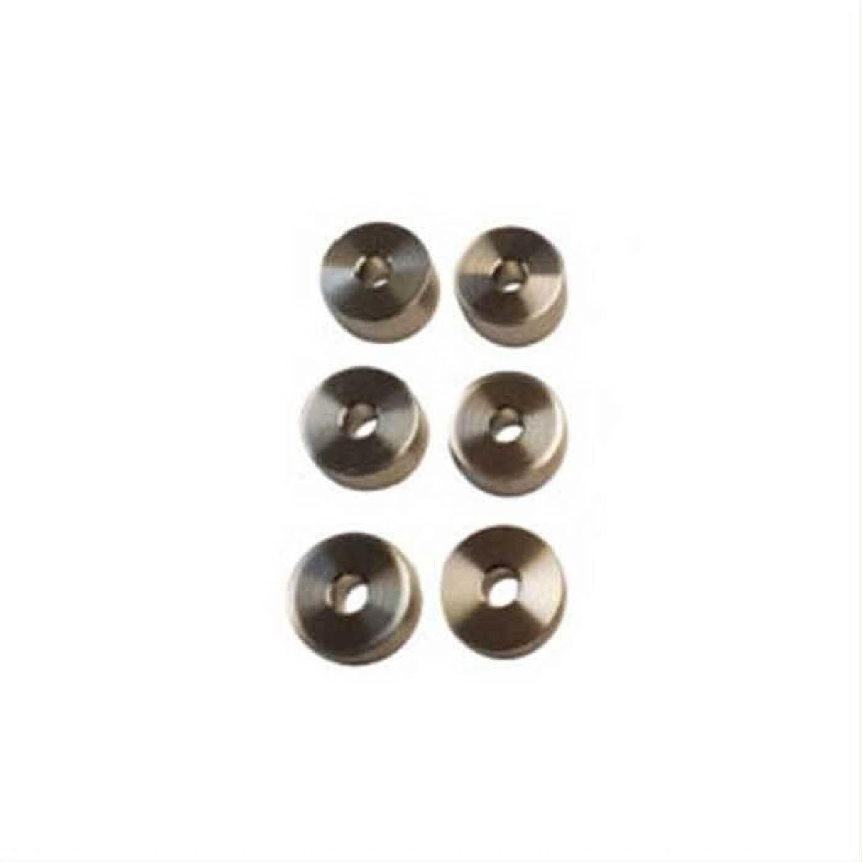Orca Hardware FT-WASHER-6-SN Barn Door-Flat Track Spacer Extender (6 Piece Set) Satin Nickel