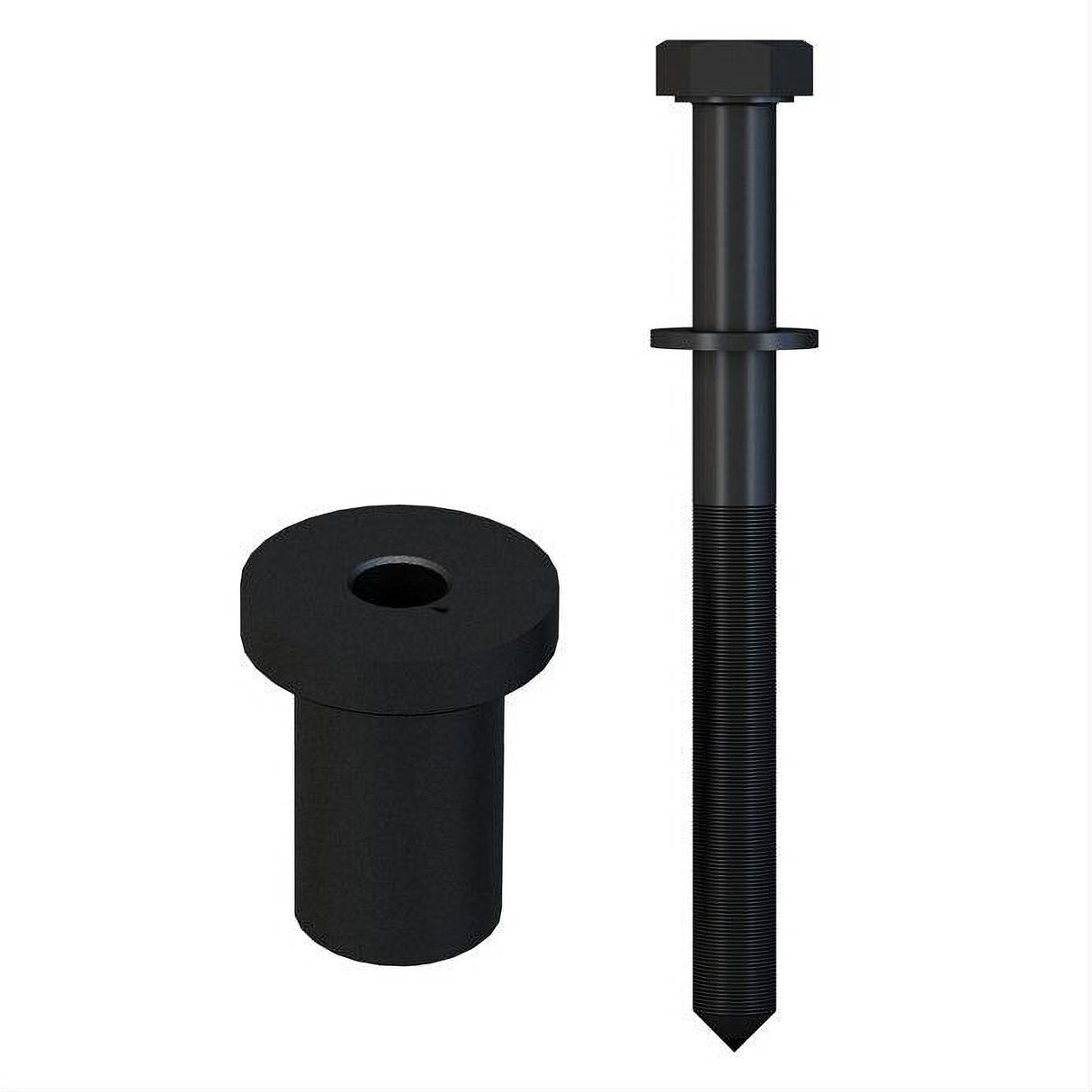 Orca Hardware FTSK-SPACER-BL Barn Door-Flat Track Spoke Wheel Hanger Spacer Black