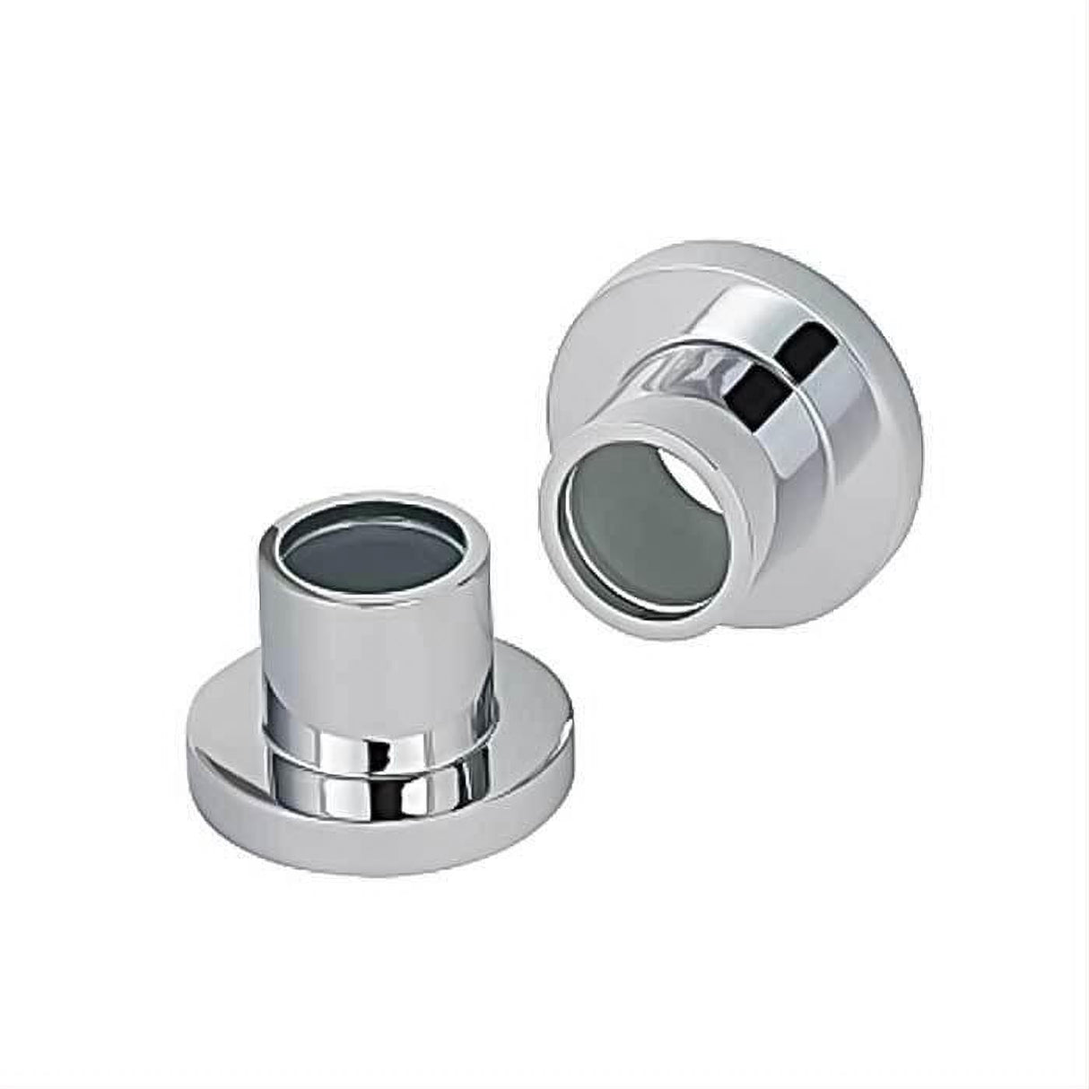 Orca Hardware SMSRH-CH Straight Modern Shower Curtain Rod Holder Bright Polished Chrome