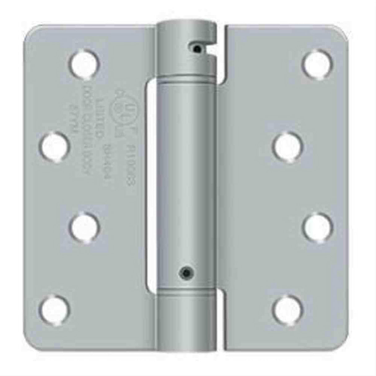 Orca Hardware SPR4014-26D 4" x 4" x 1/4" Steel Spring Hinge Satin Chrome