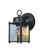 Designers Fountain 1161-BK black wall lantern