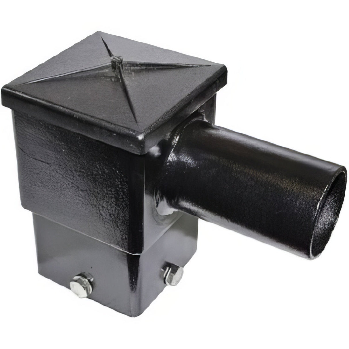 Dabmar Lighting P-BRK-ST7525-1/T-B black post mount with horizontal arm