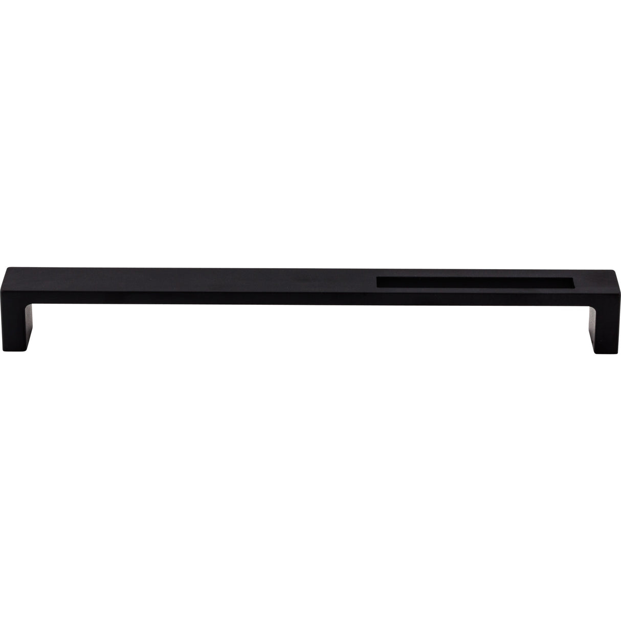 Top Knobs TK268BLK Modern Metro Slot 9" Center to Center Bar Pull Flat Black