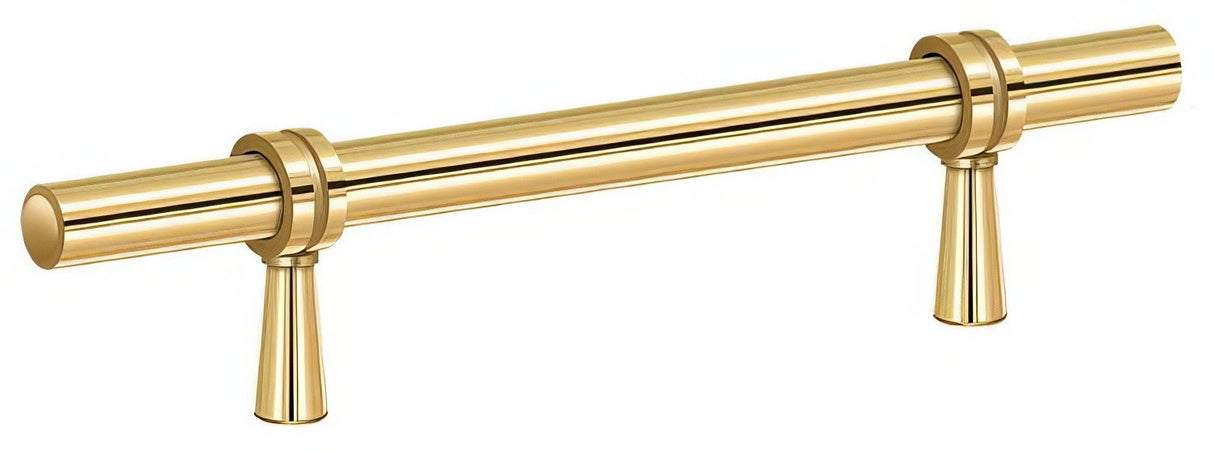 Deltana P311CR003 lifetime polished brass adjustable bar pull