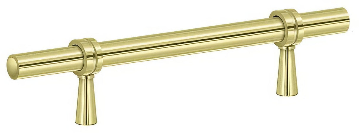Deltana P311U3 polished brass adjustable bar pull