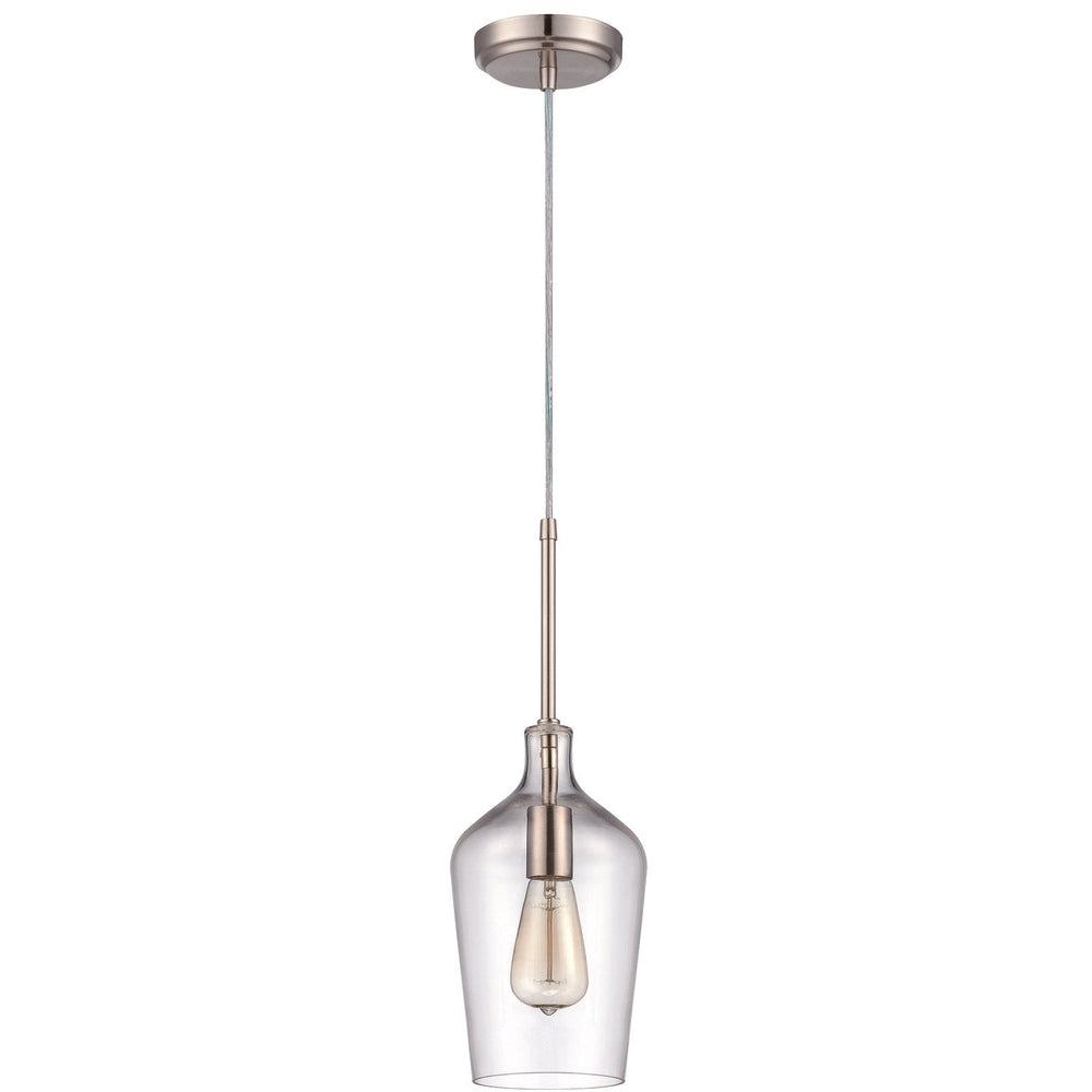 Craftmade P445BNK1 brushed polished nickel mini pendant