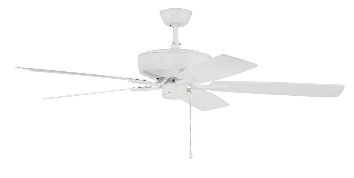 Craftmade P52W5-52WWOK white ceiling fan blades included