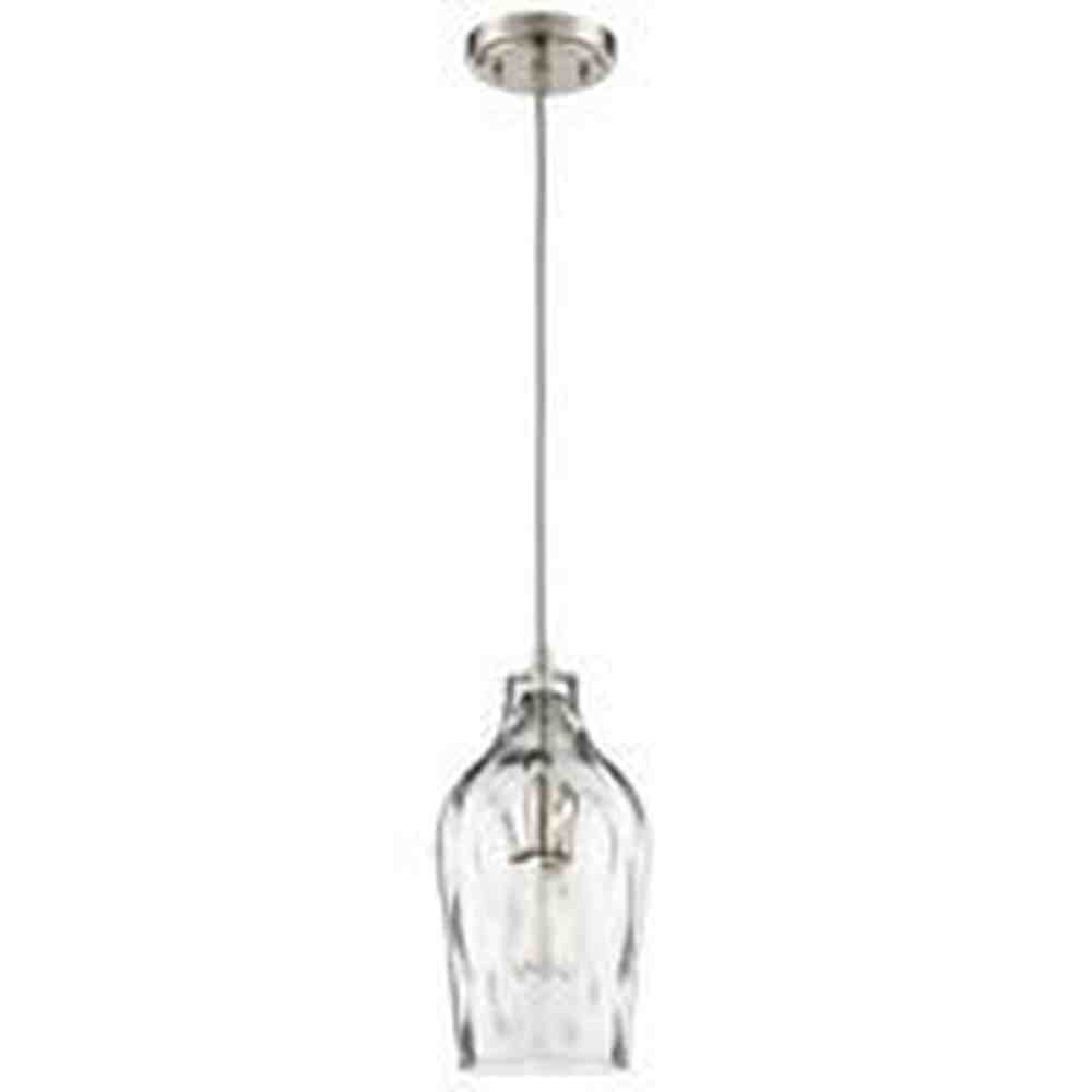 Craftmade P725BNK1 brushed polished nickel mini pendant