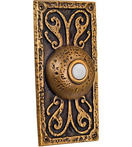 Craftmade PB3037-BB burnished brass lighted push button
