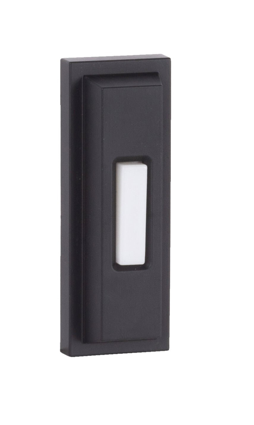 Craftmade PB5005 Surface Mount LED Lighted Push Button Beveled Rectangle Doorbell