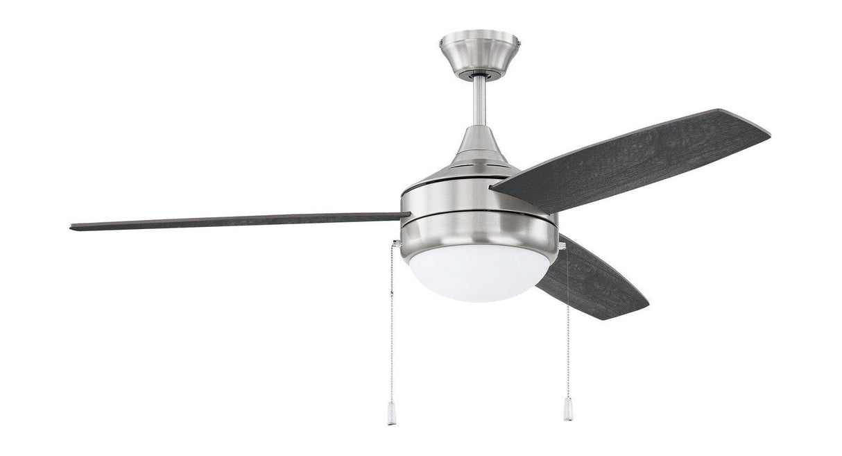 Craftmade PHA52BNK3-BNGW brushed polished nickel ceiling fan blades included
