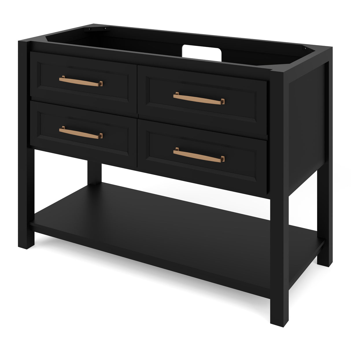 Jeffrey Alexander Kipling 49" Black Single Sink Bathroom Vanity with Black Granite Top - Single-Hole Faucet Top product image 2