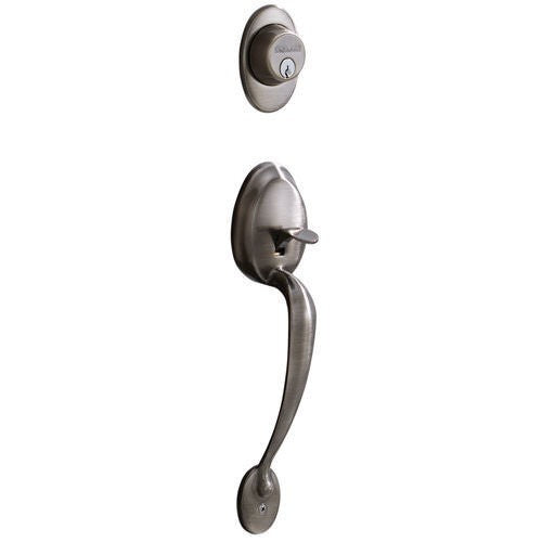 Schlage F62PLY605FLARH F62-PLY-FLA-RH Right Hand Plymouth Double Cylinder Handleset Polished Brass