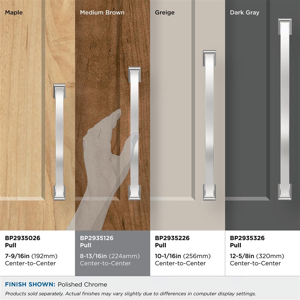 Amerock BP2935126 Candler Polished Chrome Pull product details
