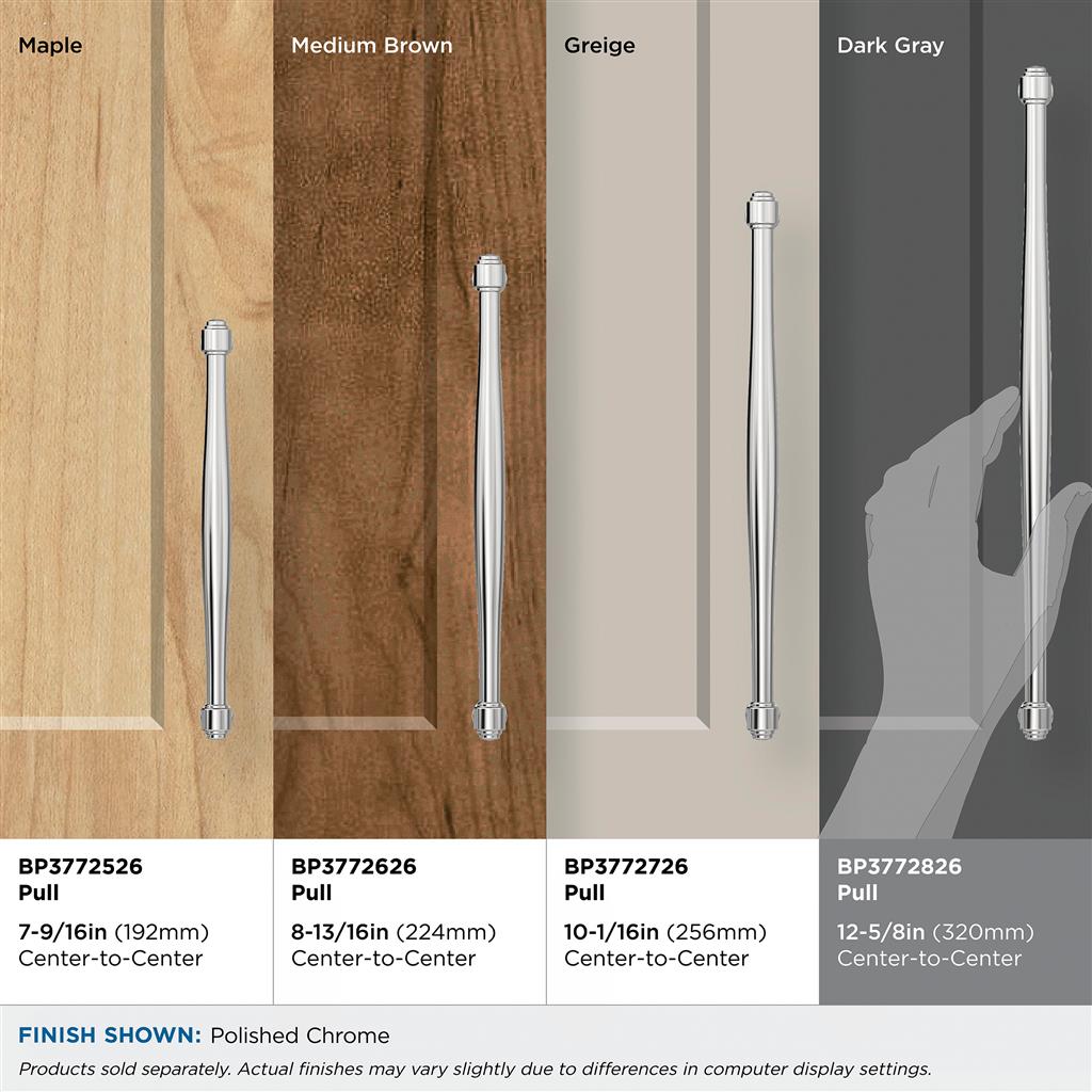 Amerock BP3772826 Enlivity Polished Chrome Pull product details