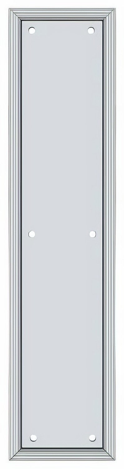 Deltana PP2280U26 push plate in satin stainless, additional view