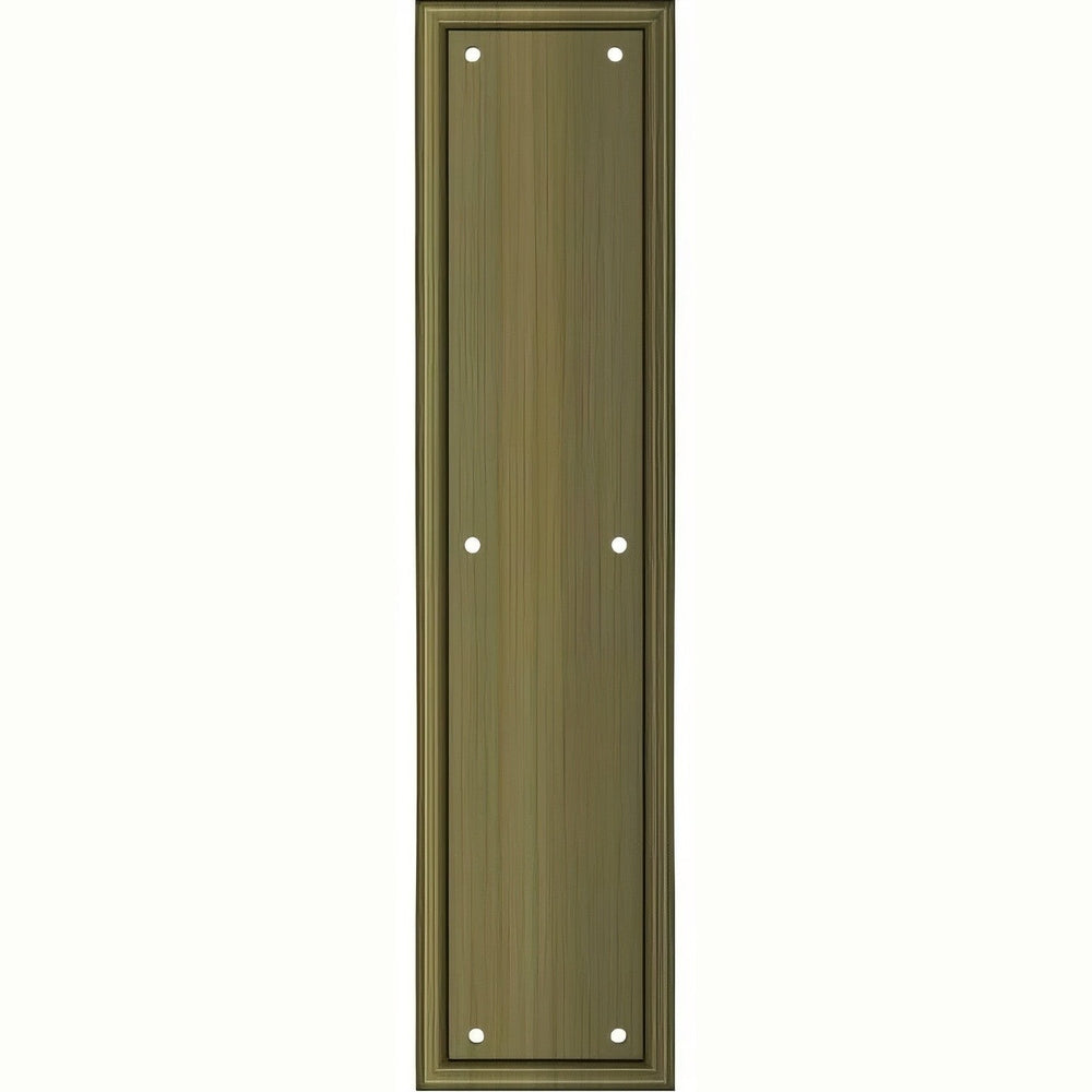 Deltana PP2280U5 antique brass push plate