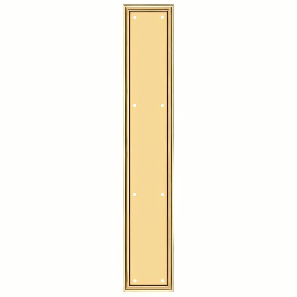 Deltana PP2281CR003 lifetime polished brass push plate