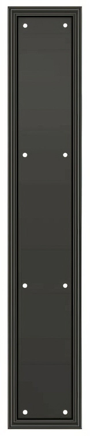 Deltana PP2281U10B push plate in satin stainless, additional view