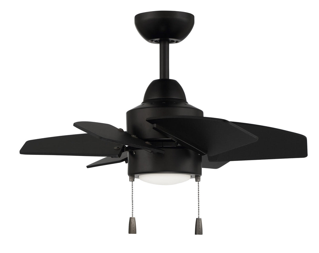Craftmade PPT24FB6 24" Propel II Indoor/Outdoor Ceiling Fan in Flat Black