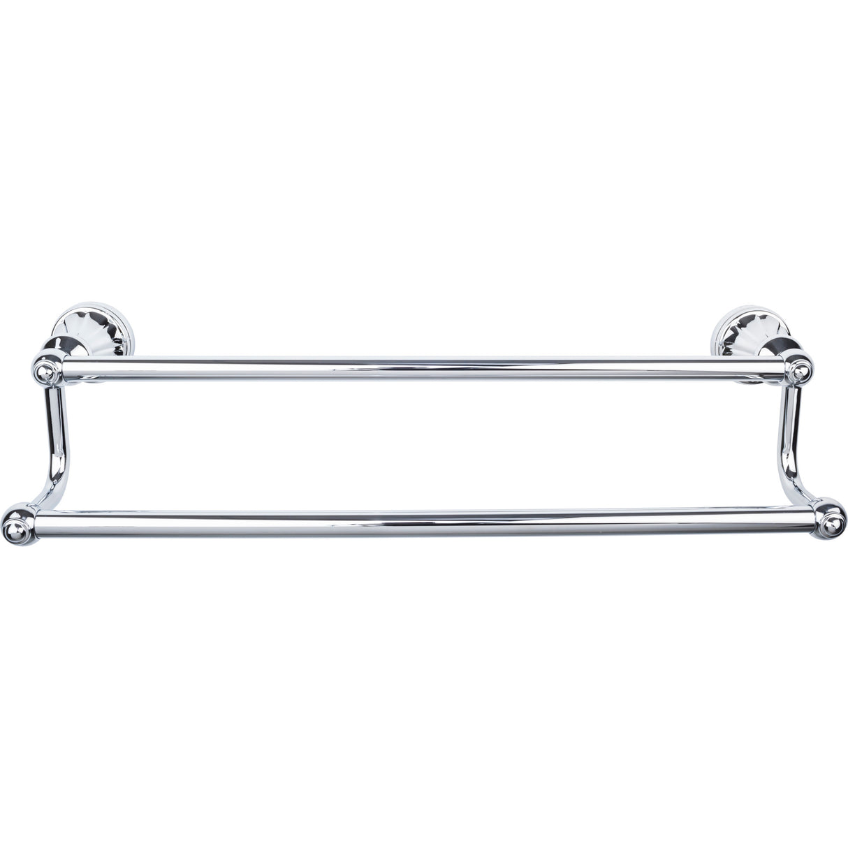 Top Knobs HUD9PC TOP BATH (R) Hudson Bath Double 26 1/4" Wall Mounted Towel Bar Polished Chrome
