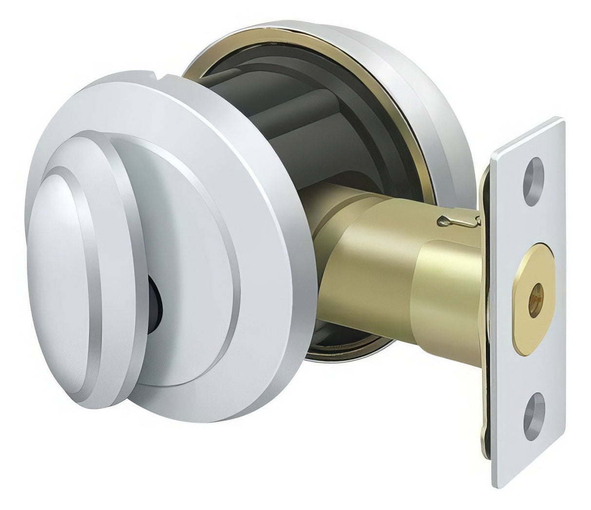 Deltana PRDRSU26 bright chrome single cylinder deadbolt
