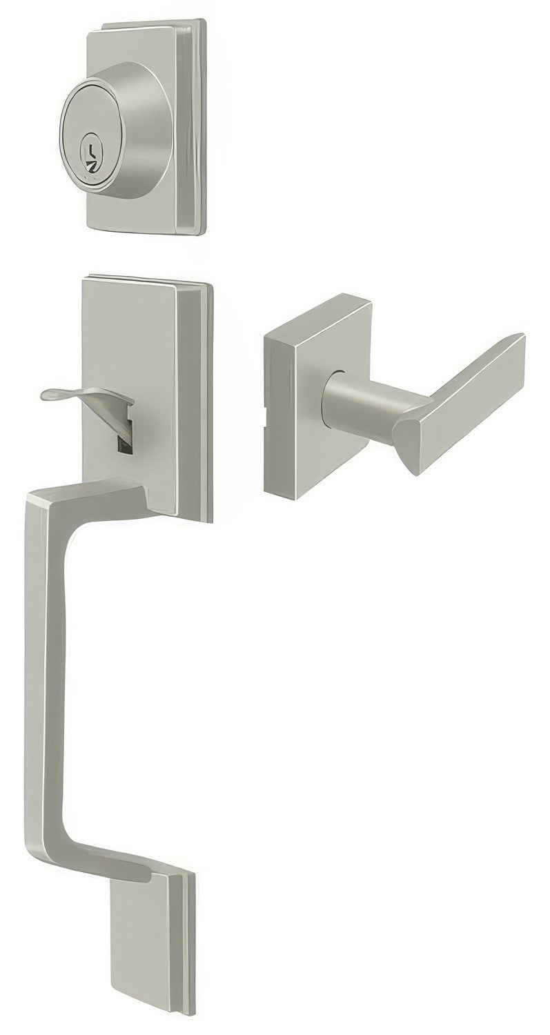 Deltana PRHHLU15 satin nickel single cylinder handleset