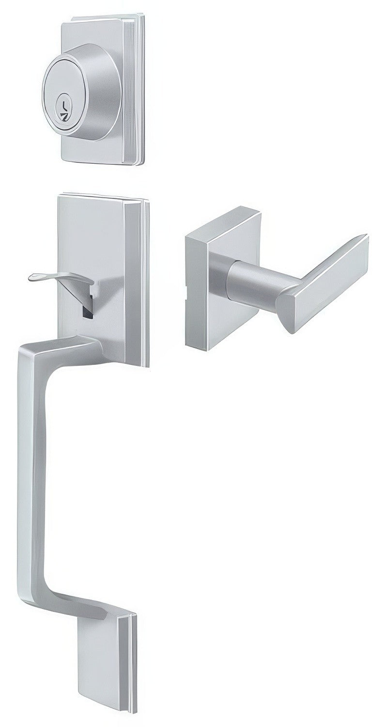 Deltana PRHHLU26 bright chrome single cylinder handleset