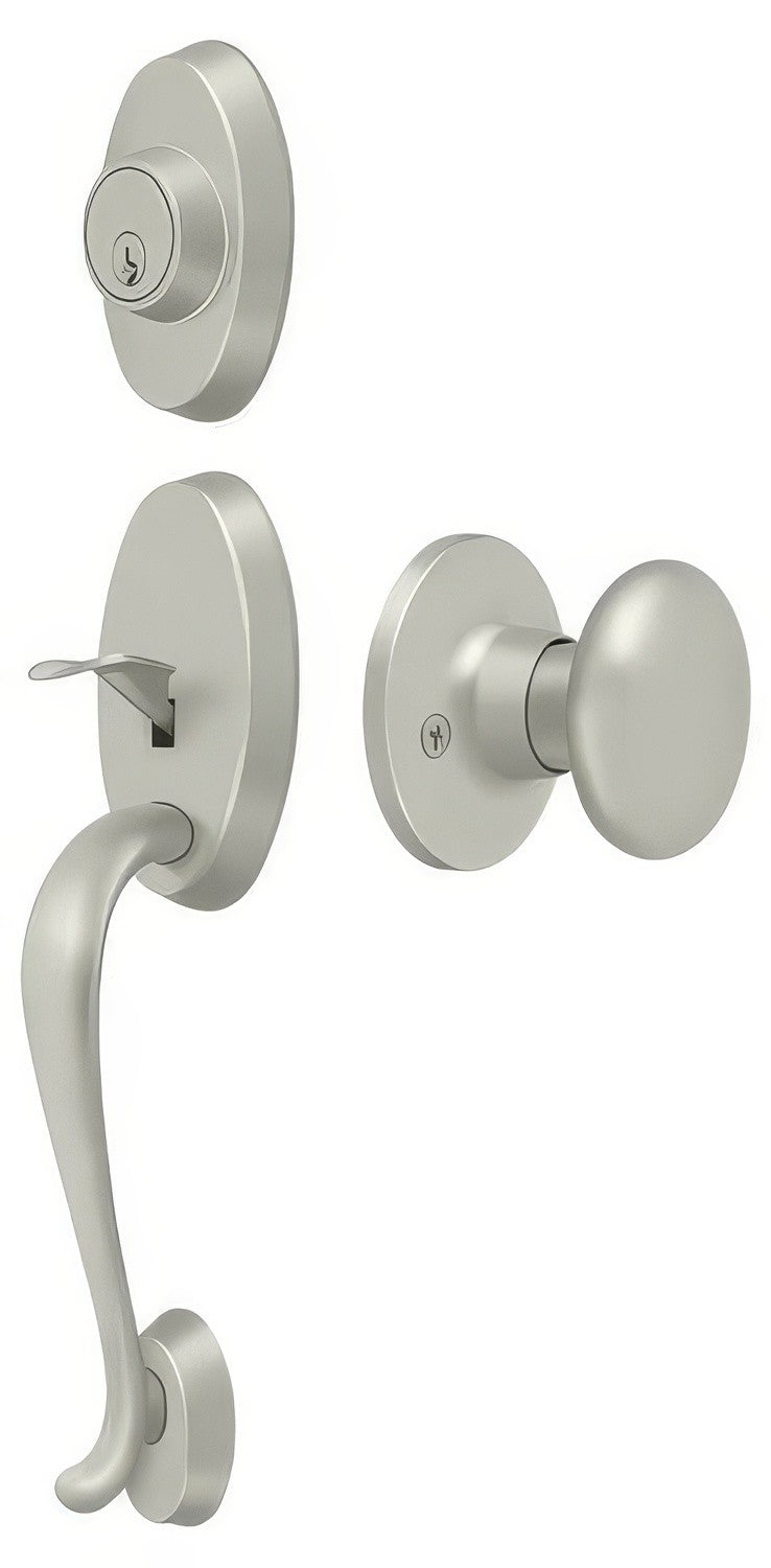 Deltana PRRHRKU15 satin nickel single cylinder handleset