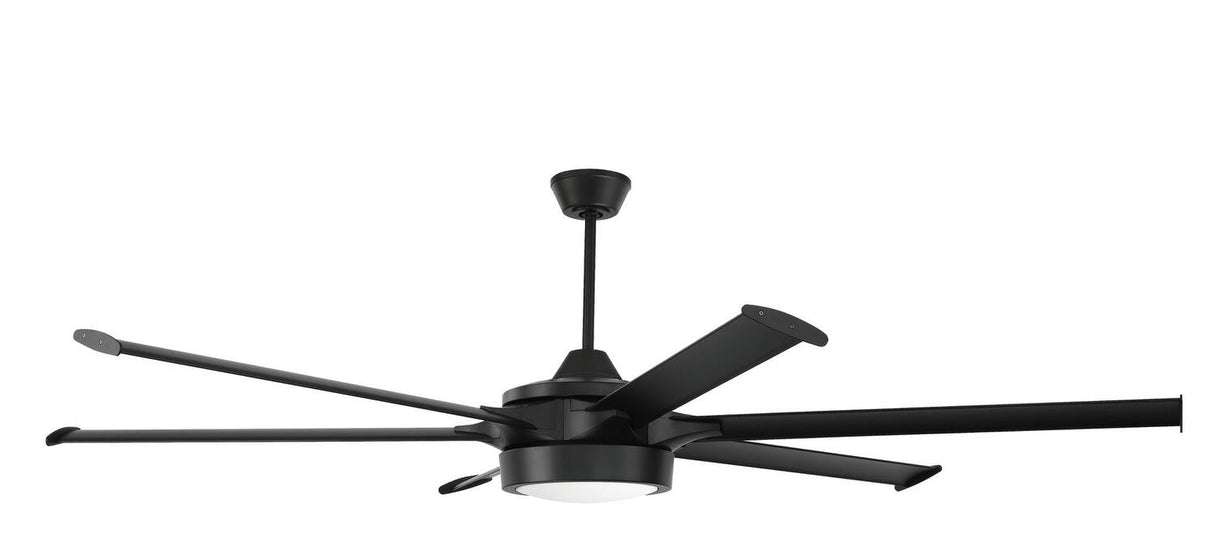 Craftmade PRT78FB6 flat black ceiling fan blades included