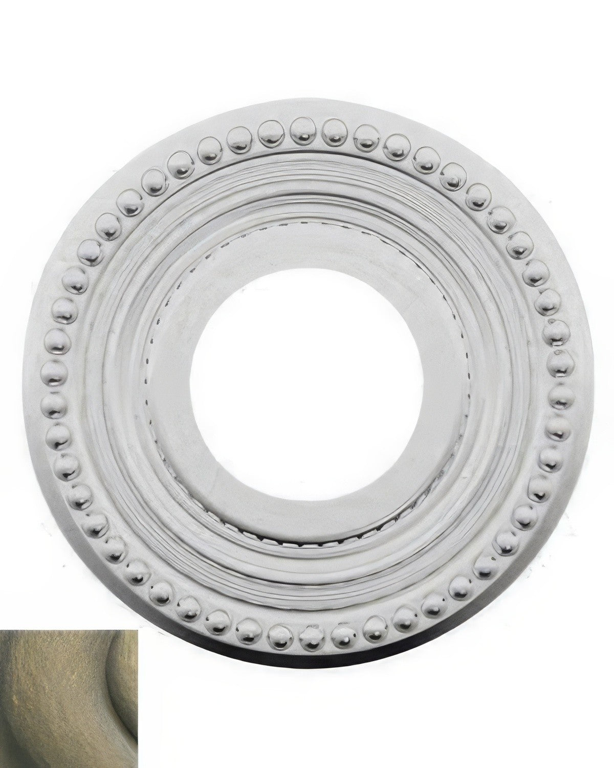 Baldwin R007050PS satin brass and black rosette
