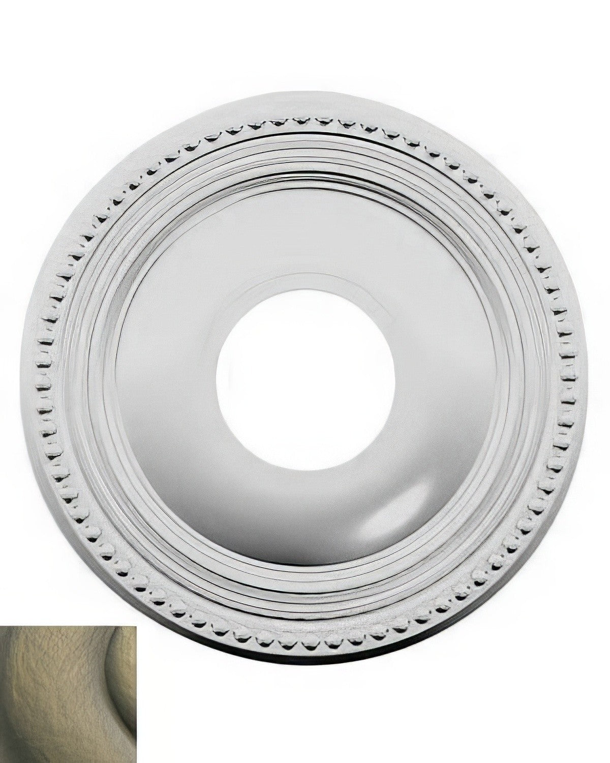 Baldwin R008050PV satin brass and black rosette